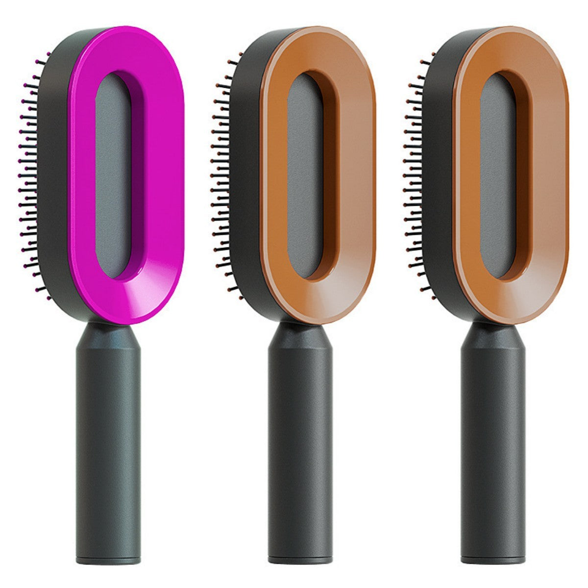 Self Cleaning Hair Brush For Women One-key Cleaning Hair Loss Airbag Massage Scalp Comb Anti-Static Hairbrush by http://Lolyshop.shop
