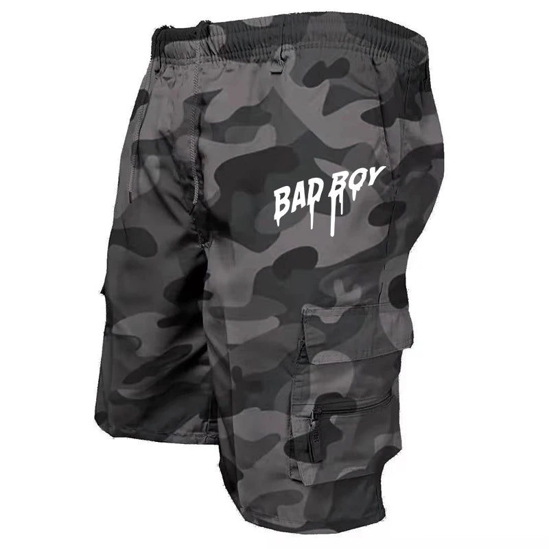 Summer Five-point Shorts Men's Sweatpants Fashion Casual Trend Loose Comfortable Multi-pocket Cargo Outdoor Short Trousers Daily