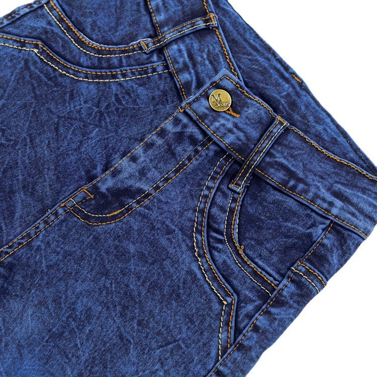 Boys' Flat Stretch Slim Long Jeans by http://Lolyshop.shop