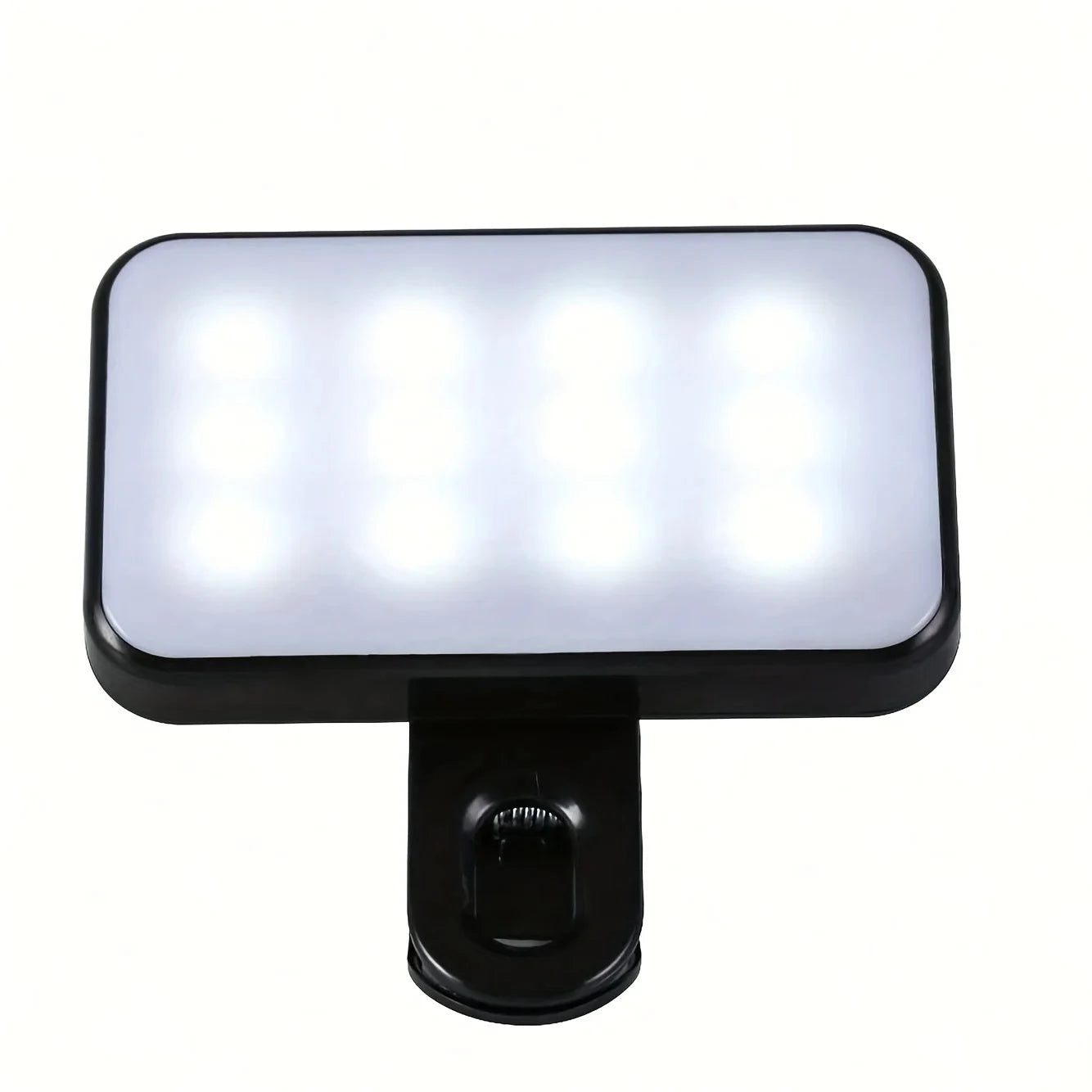 Portable LED Mini Selfie Fill Light Rechargeable Rechargeable With Cable 3 Modes Adjustable Brightness Clip On For PC Phone