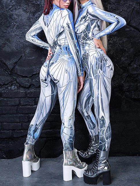 Digital Printing Halloween Cosplay Cosplay Clothes Unisex Wear Tight Long Sleeve Jumpsuit by http://Loyshop.shop