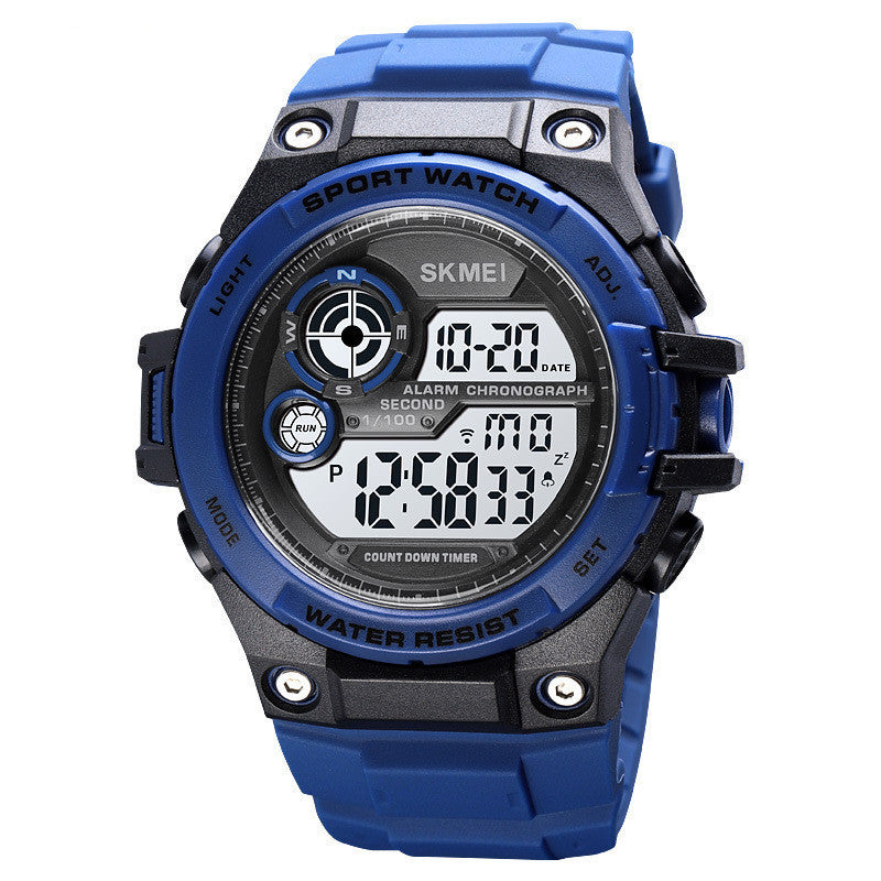 Men's Waterproof Outdoor Luminous Multi-function Sports Electronic Watch by http://Lolyshop.shop