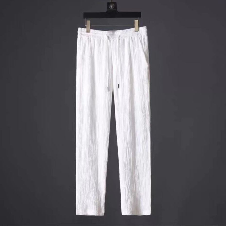 Leisure Suit Summer Loose Short Sleeve Top And Drawstring Trousers Fashion Mens Clothing by http://Lolyshop.shop
