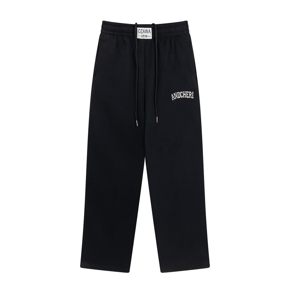 Embroidered Letters Exercise Casual Pants Men by http://Loyshop.shop