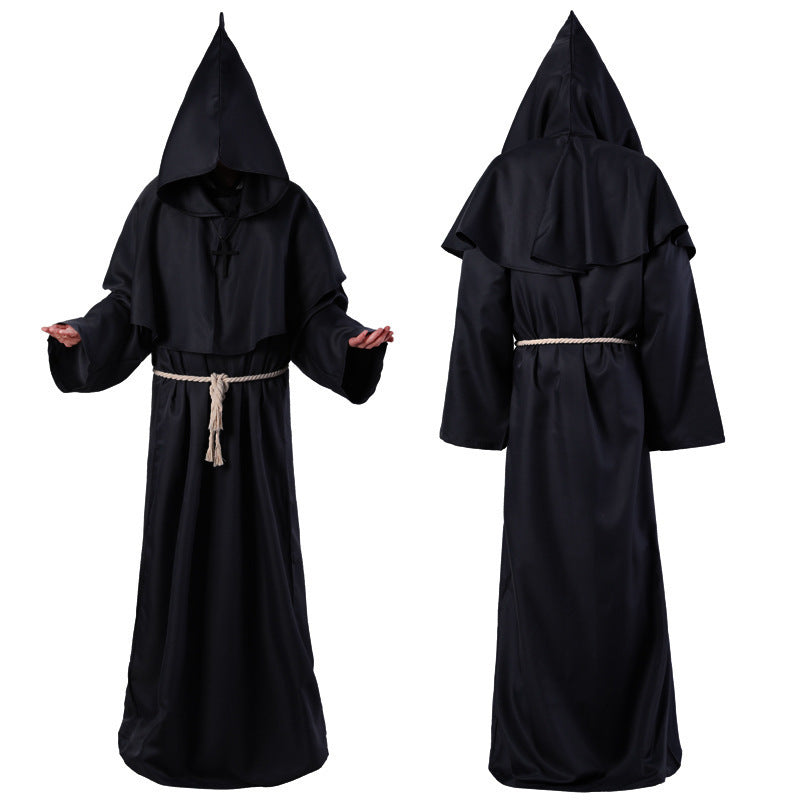 Halloween Costume Medieval Friar Wizard Costume by http://Loyshop.shop