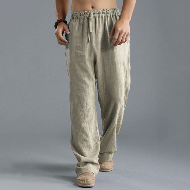 Men's Breathable Linen Loose Casual Sports Pants by http://Lolyshop.shop