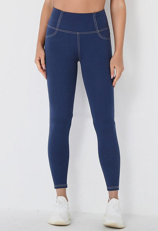 Women's Printed Denim Inspired Leggings by http://Lolyshop.shop