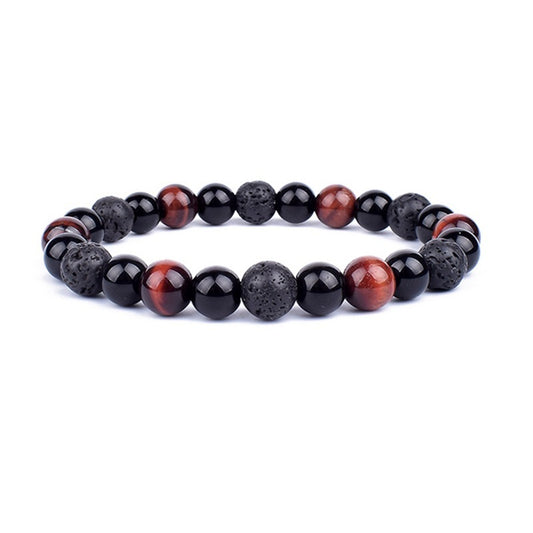 Tigereye Beaded Jewelry Volcanic Rock Men And Women by http://Lolyshop.shop