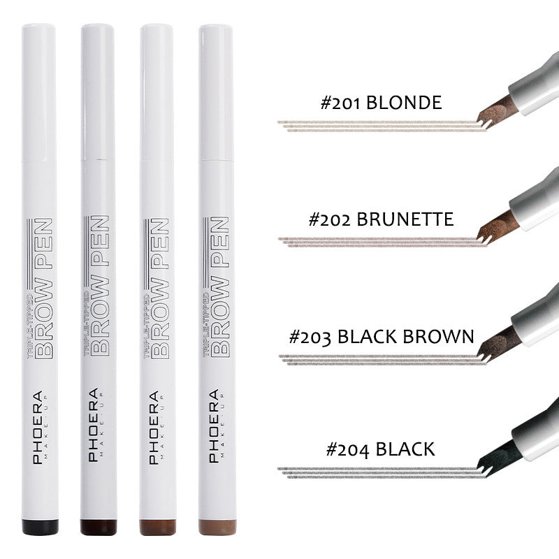 Creative Makeup Three Comb Eyebrow Pencil by http://Lolyshop.shop