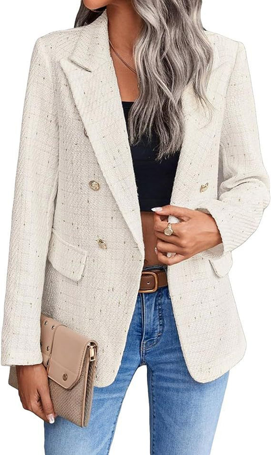 Women's Tweed Suit Jacket Fashion by http://Lolyshop.shop