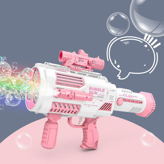 Bubbles Gun Kids Toy Rocket Soap Bubble Machine Guns Automatic Blower Portable Pomperos Toy For Children Gift by http://Lolyshop.shop