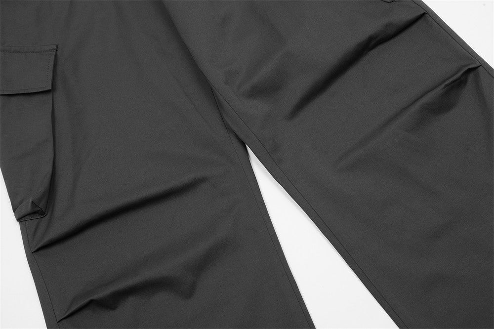 Multi-pocket Pleated Workwear Casual Pants Men by http://Lolyshop.shop