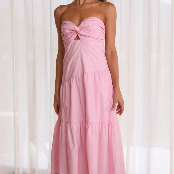 Wrapped Chest Nipped-waist Dress Women by http://Lolyshop.shop