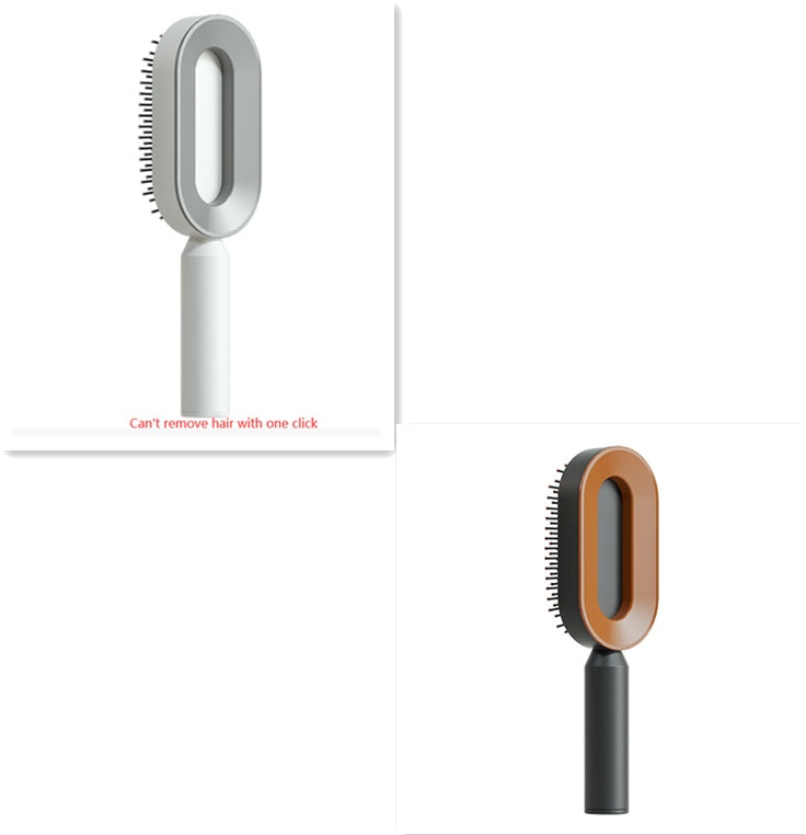 Self Cleaning Hair Brush For Women One-key Cleaning Hair Loss Airbag Massage Scalp Comb Anti-Static Hairbrush by http://Lolyshop.shop