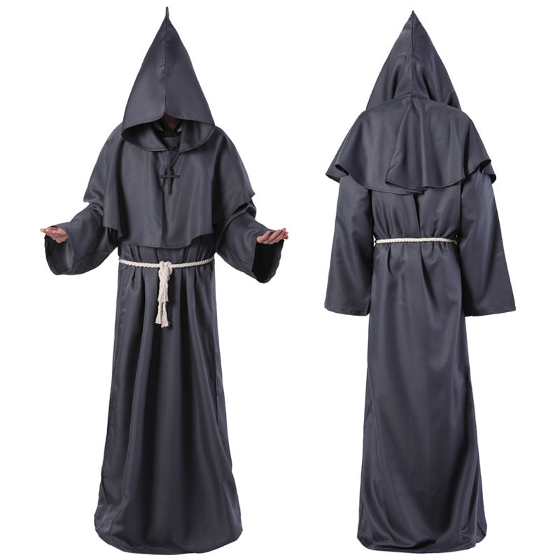 Halloween Costume Medieval Friar Wizard Costume by http://Loyshop.shop