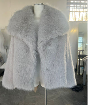 Winter Plush Coat Fashion Warm Thicken Fluffy Lapel Jacket Outwear Casual Long Sleeve Tops Womens Clothing by http://Loyshop.shop
