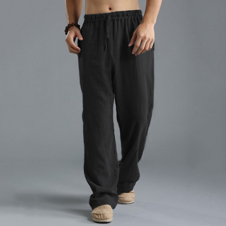 Men's Breathable Linen Loose Casual Sports Pants by http://Lolyshop.shop