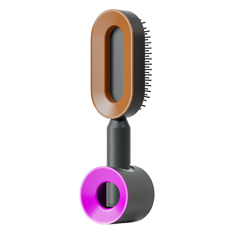 Self Cleaning Hair Brush For Women One-key Cleaning Hair Loss Airbag Massage Scalp Comb Anti-Static Hairbrush by http://Lolyshop.shop