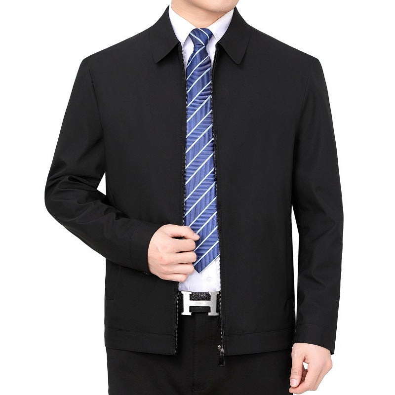 Men's Casual Business Jacket Clothing For Middle-aged Dad by http://Lolyshop.shop