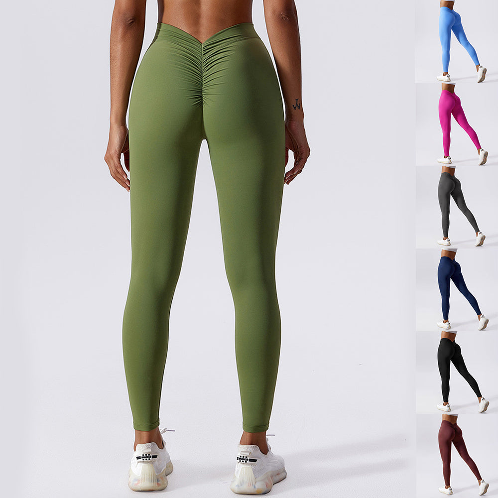 Slim Yoga Fitness Pants Breathable Quick-drying Leggings Peach Hip Lifting Trousers For Women Clothing by http://Loyshop.shop