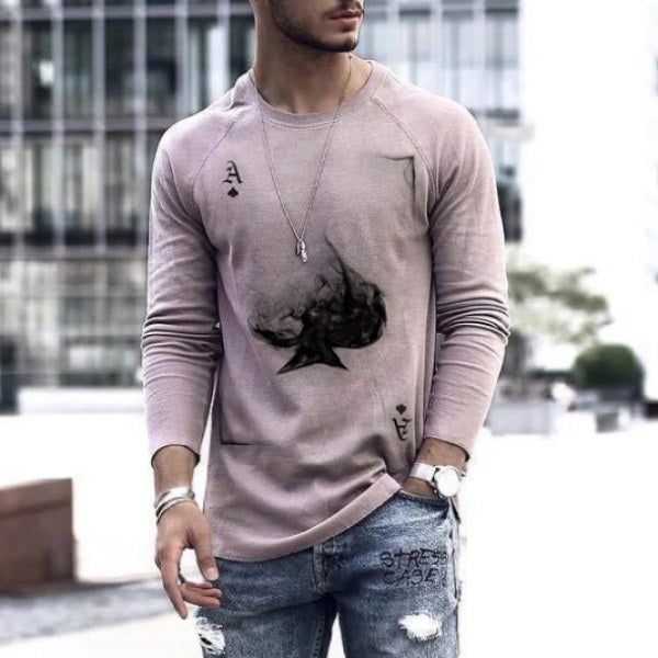 Men's Spring Long-Sleeve Loose Autumn T-Shirts by http://Lolyshop.shop