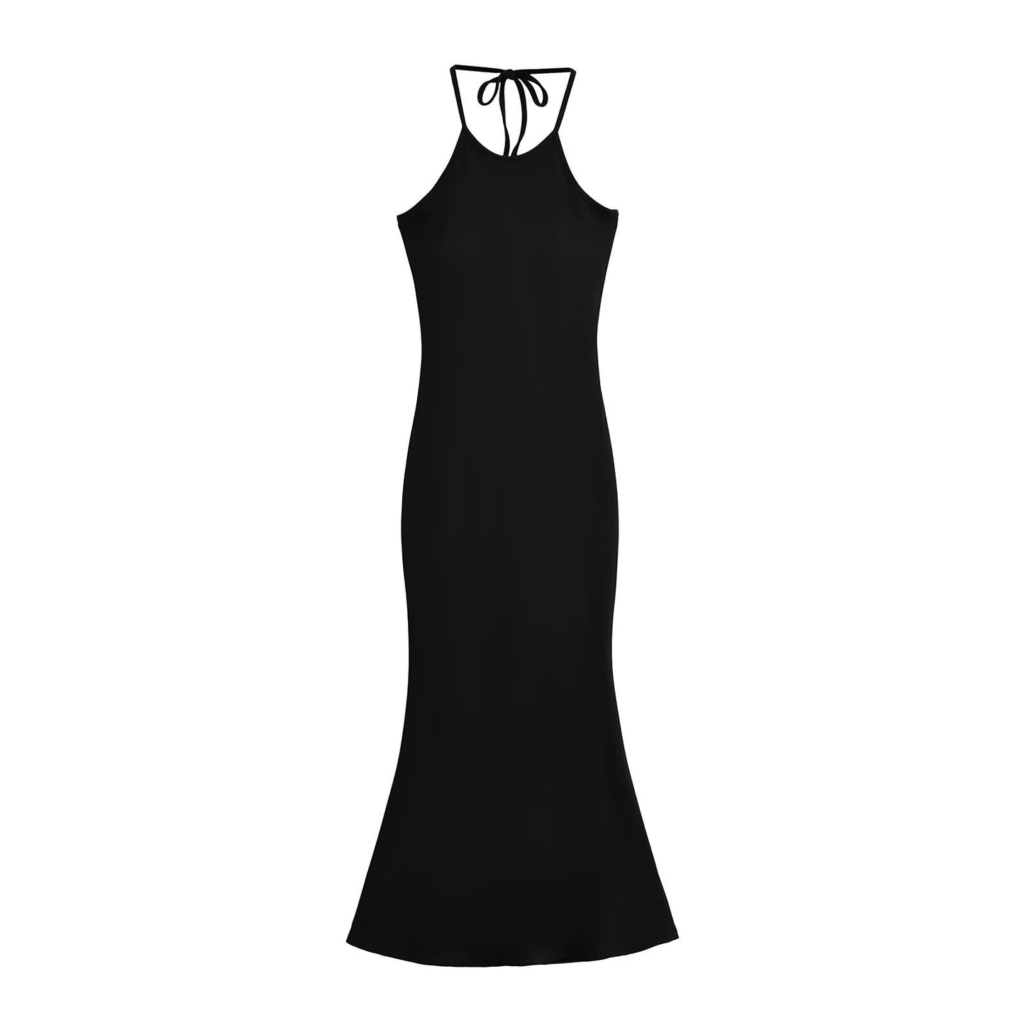 Halter Rope Slim Fit Backless Long Dress