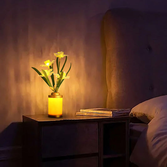 Flower Lamp Home Fashion Minimalist Creative USB Vase Light Home Decoration by http://Lolyshop.shop