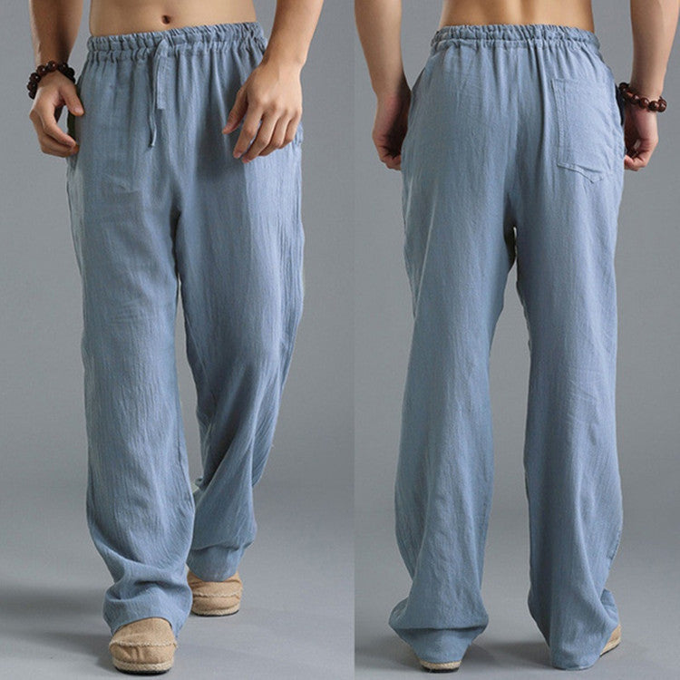 Men's Breathable Linen Loose Casual Sports Pants by http://Lolyshop.shop