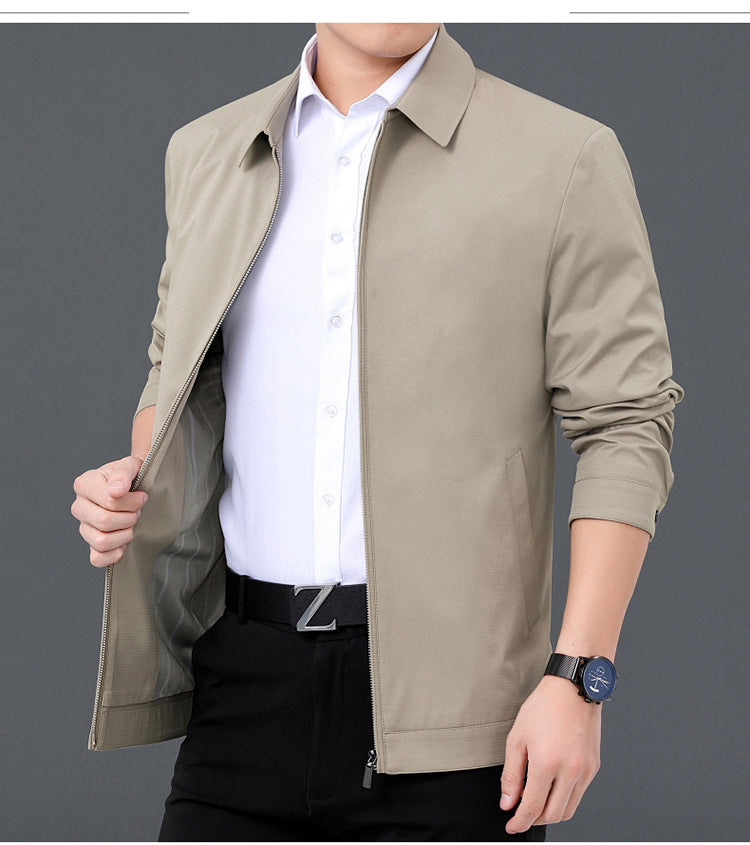 Men's Casual Business Jacket Clothing For Middle-aged Dad by http://Lolyshop.shop
