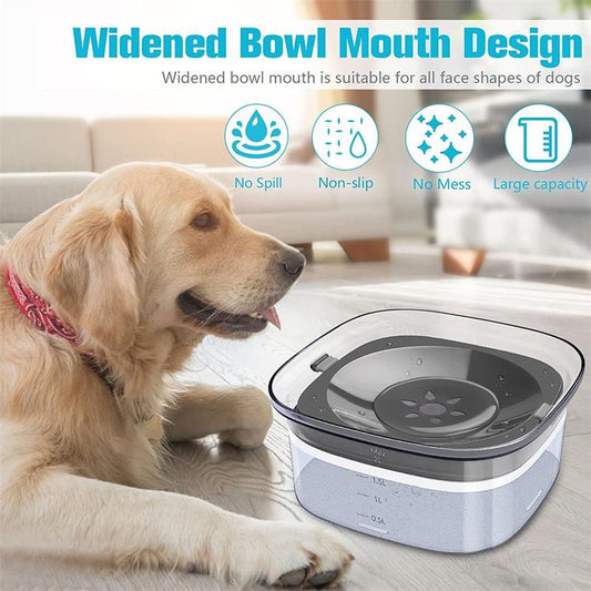 70oz Dog Water Bowl Large Capacity Spill Proof Dog Bowl Transparent 2L Visible Water Level Slow Drinking Bowl For Dogs And Cats Pet Products by http://Loyshop.shop