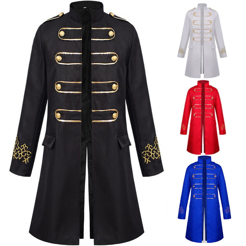 Men's Halloween Embroidered Jacket Stage Clothes by http://Lolyshop.shop