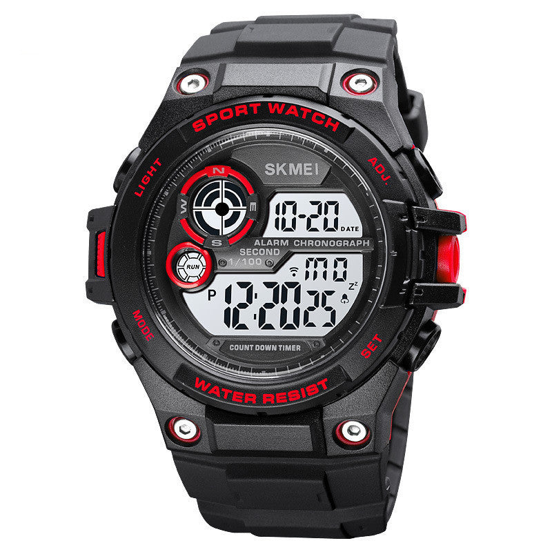 Men's Waterproof Outdoor Luminous Multi-function Sports Electronic Watch by http://Lolyshop.shop