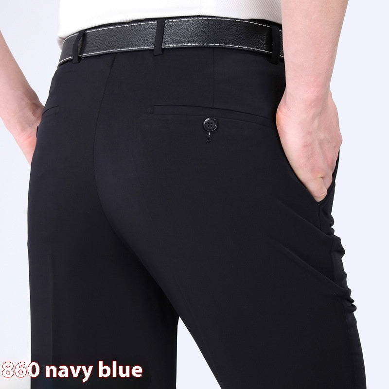 Men's Suit Pants High Waist Loose Business Formal Wear by http://Lolyshop.shop