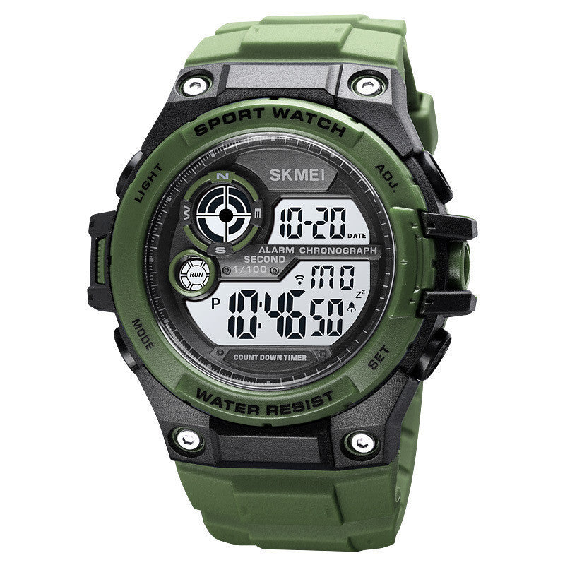 Men's Waterproof Outdoor Luminous Multi-function Sports Electronic Watch by http://Lolyshop.shop