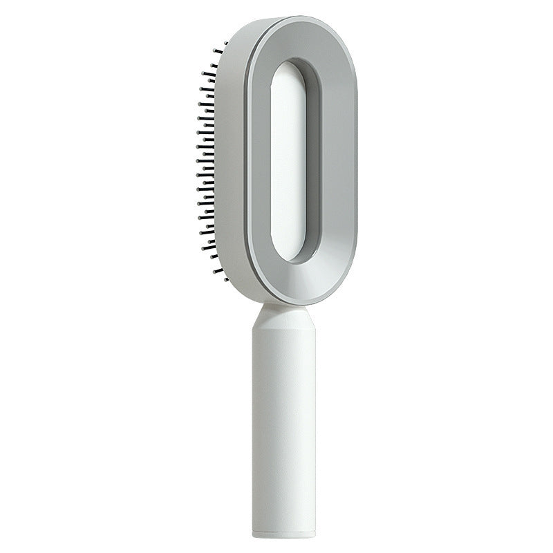 Self Cleaning Hair Brush For Women One-key Cleaning Hair Loss Airbag Massage Scalp Comb Anti-Static Hairbrush by http://Lolyshop.shop