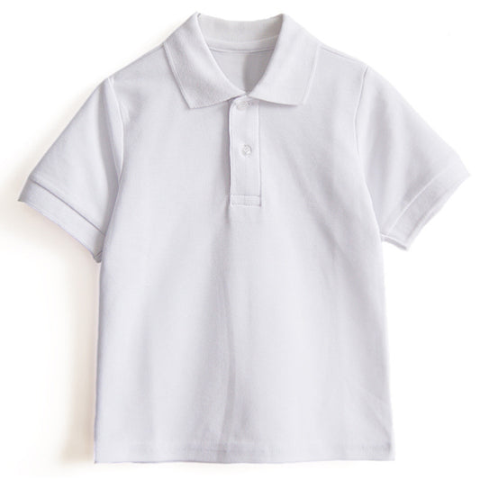 Children's Polo Shirt With Solid Color Cotton Lapel by http://Lolyshop.shop