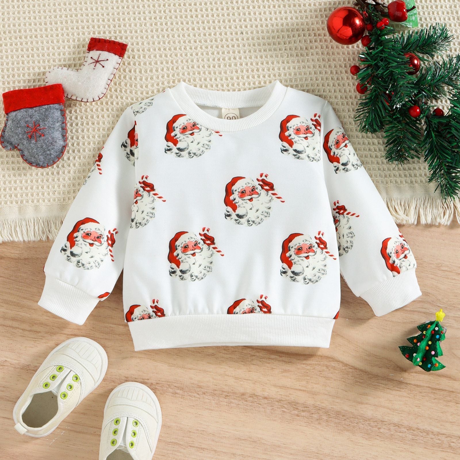 Boys' Fashion Long-sleeved Round Neck Printed Sweater by http://Lolyshop.shop