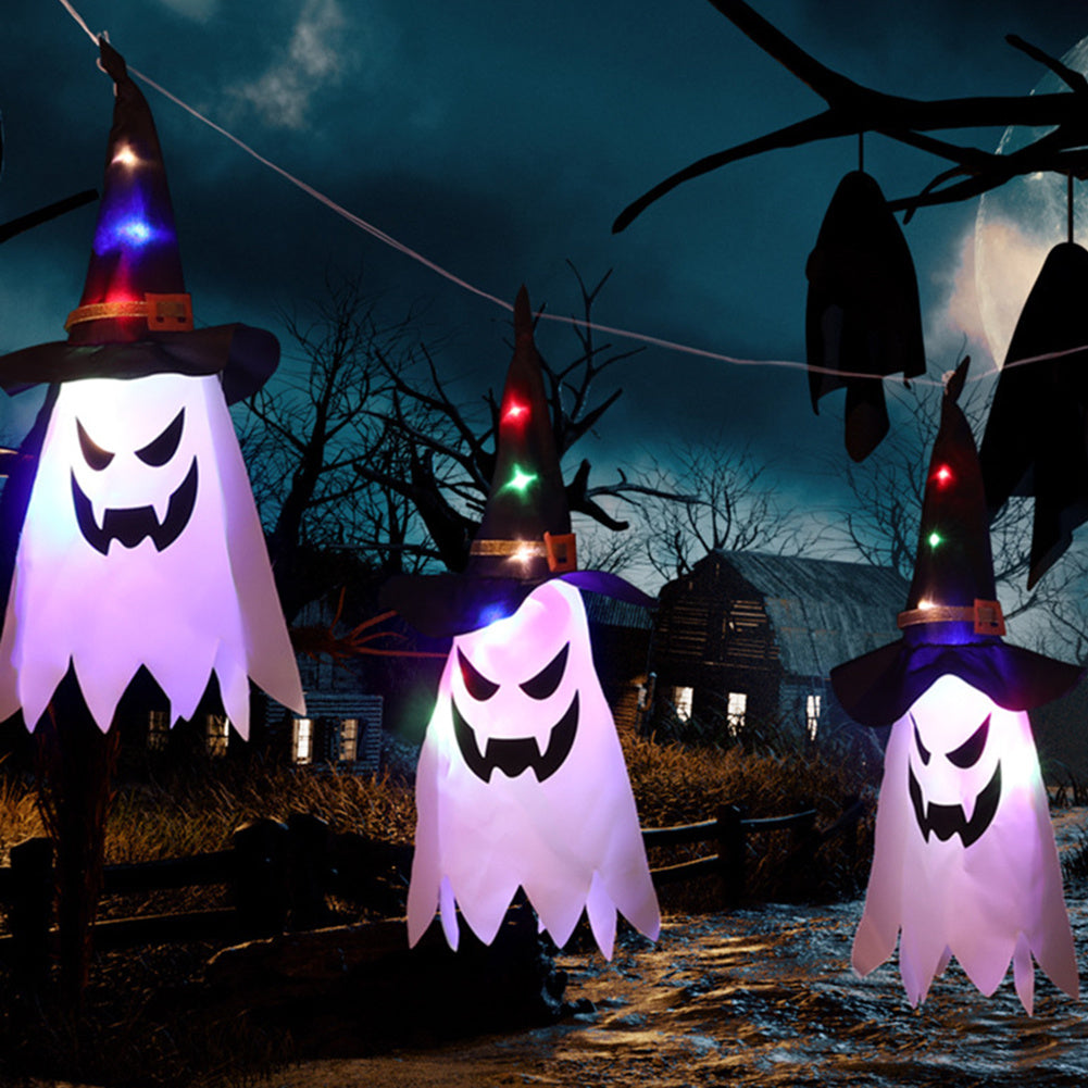 Halloween Holiday Decoration Lanterns Cloth Art Ghost Halloween String Lights by http://Lolyshop.shop
