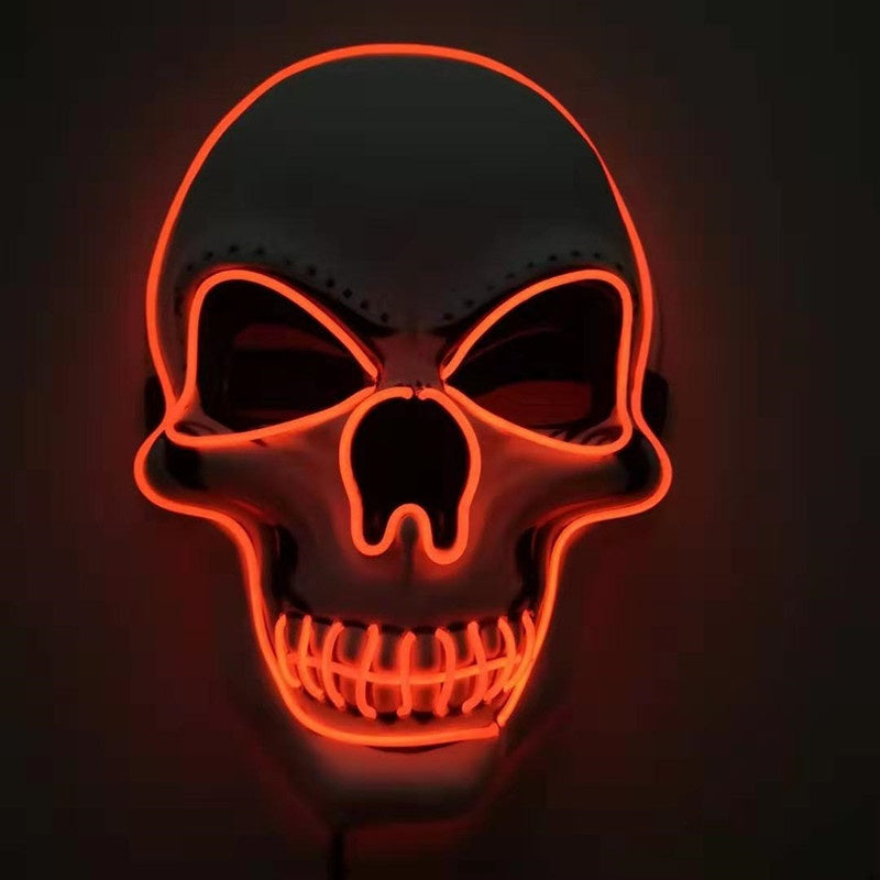 Skull LED Glowing Halloween Mask by http://Loyshop.shop