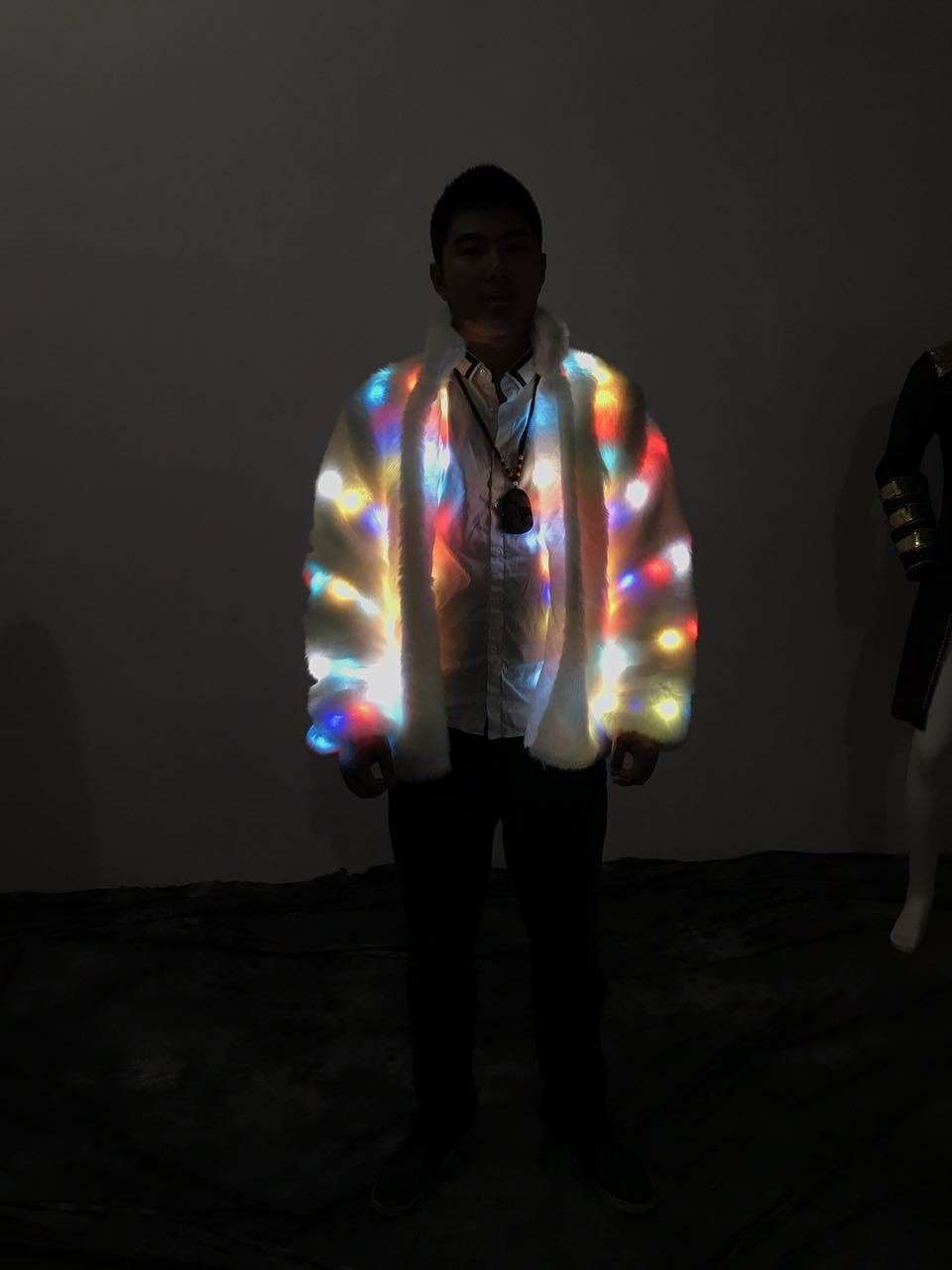 Halloween Colorful LED Lighting Clothes Jacket by http:// Lolyshop.shop