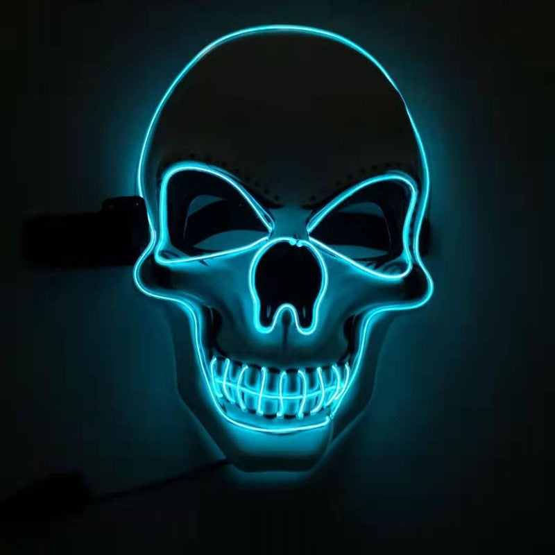 Skull LED Glowing Halloween Mask by http://Loyshop.shop