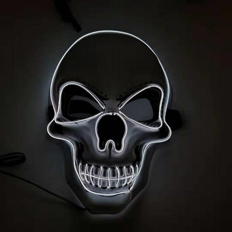 Skull LED Glowing Halloween Mask by http://Loyshop.shop