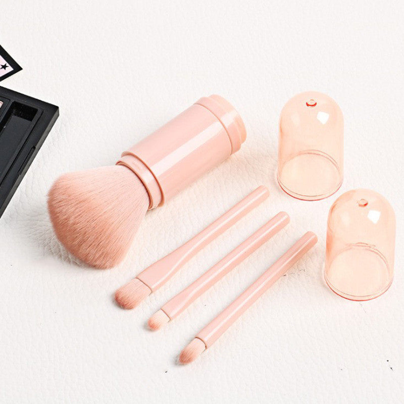 Four in one retractable makeup brush set by http://Lolyshop.shop