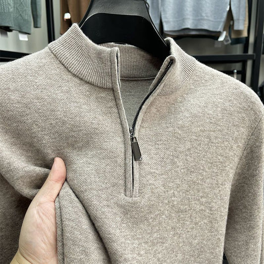 Casual Half Zipper Thermal Knitwear Coat by http://Lolyshop.shop