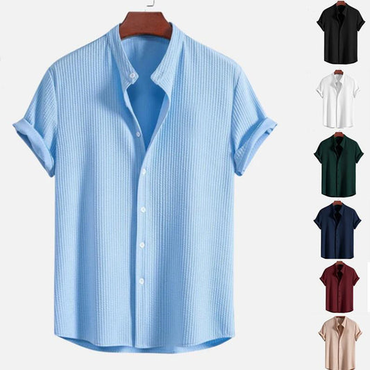 Short Sleeve Loose Shirt Top Summer Mens Clothing by http://Lolyshop.shop