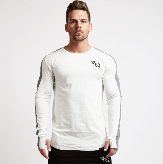 Brand Men fashion t shirt Slim shirts male Tops Leisure Bodybuilding Long Sleeve by http://Lolyshop.shop