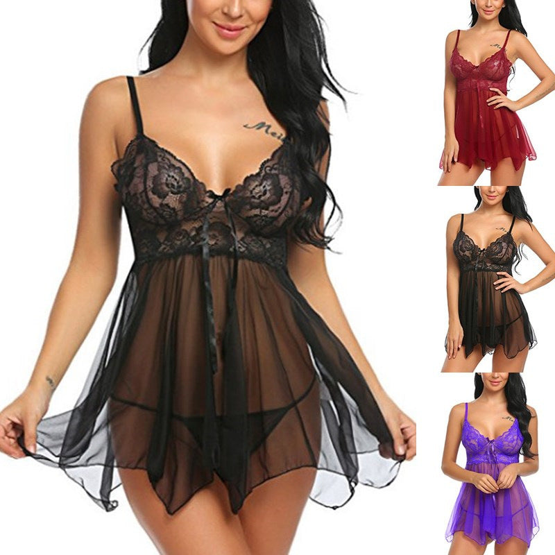 Sexy Lingerie Sexy Lingerie Front Slit Nightdress by http://Lolyshop.shop
