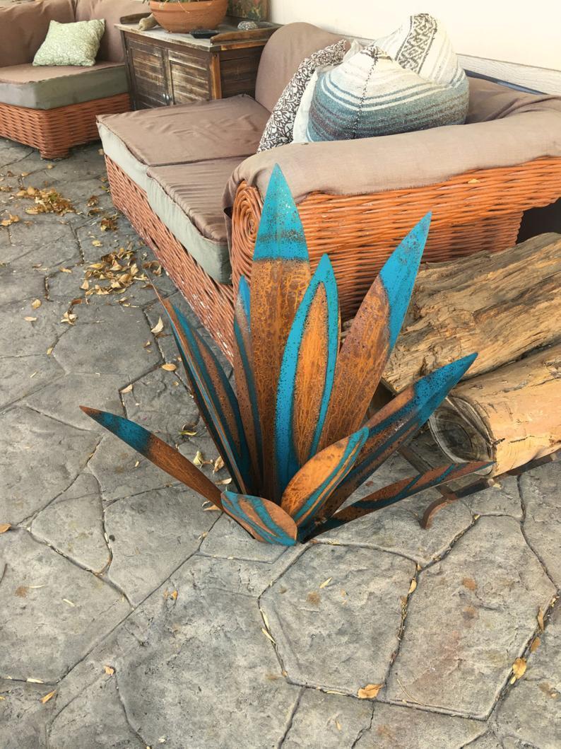 New Cross-Border Iron Art Agave Plant Ornaments Agave Garden Ornaments by http://Lolyshop.shop