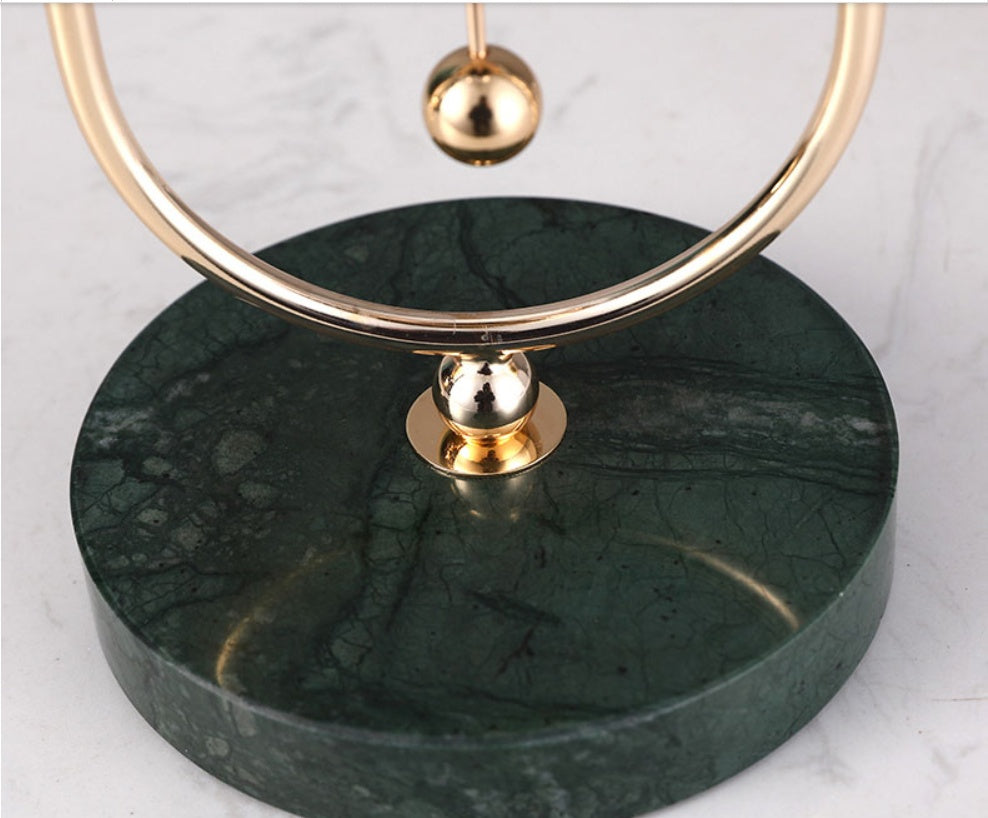 Marble Metal Clock Home by http://Lolyshop.shop