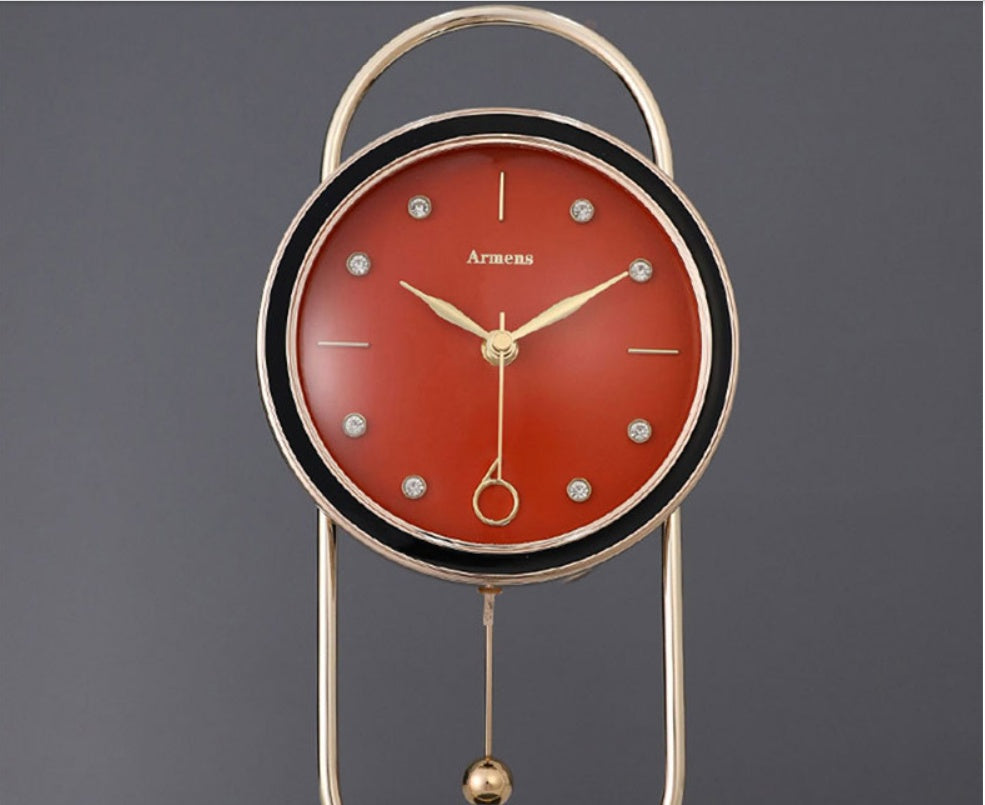 Marble Metal Clock Home by http://Lolyshop.shop